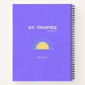 Carnet St Tropez, Coucher de soleil, violet (Dos)