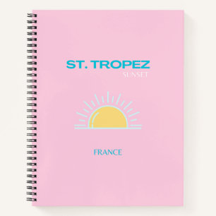 Carnet St Tropez, France, Preppy, Rose