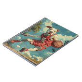 Carnet Staffordshire américain jouant au basket-ball (Côté gauche)