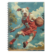 Carnet Staffordshire américain jouant au basket-ball (Devant)