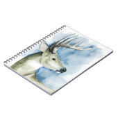 Carnet Stag errant - Aquarelle (Côté gauche)