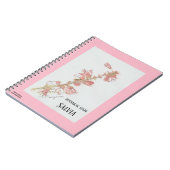 CARNET STAINE BOTANIQUE SALVIA (Côté gauche)