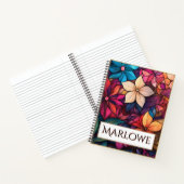 Carnet Stained Glass Floral Kaleidoscope of Brilliance (Intérieur)