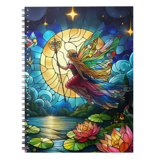 Carnet Stained Glass Moonlight Flight Fairy  (Devant)
