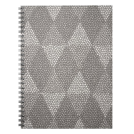 Carnet Stained Glass Silver Diamond Pattern (Devant)