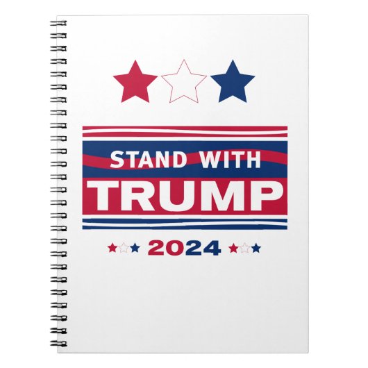 Carnet Stand with Trump~2024~MAGA (Devant)