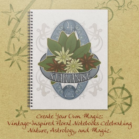 Carnet Star Anise - Astrologie des fleurs et magie