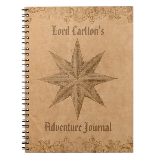 Carnet Star Steampunk personnalisée (Devant)
