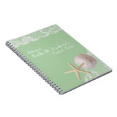 Carnet Starfish and Lace Beach Green (Côté Droit)
