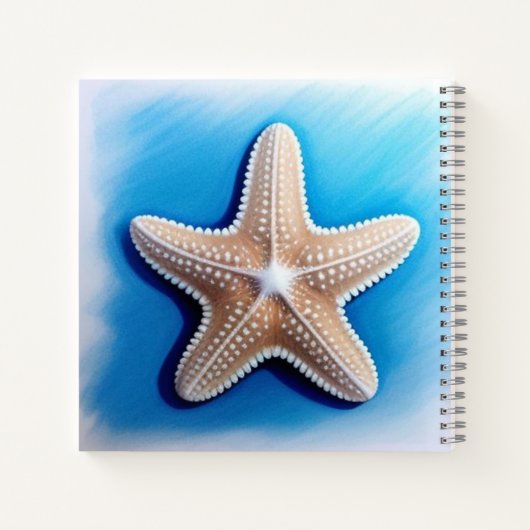 Carnet Starfish Crayon Drawing (Dos)