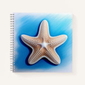 Carnet Starfish Crayon Drawing (Devant)