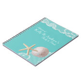Carnet Starfish et Lace Beach Aqua (Côté gauche)