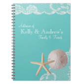 Carnet Starfish et Lace Beach Aqua (Devant)