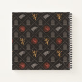 Carnet Stark, Lannister, Targaryen, Motif du Trône de fer (Dos)