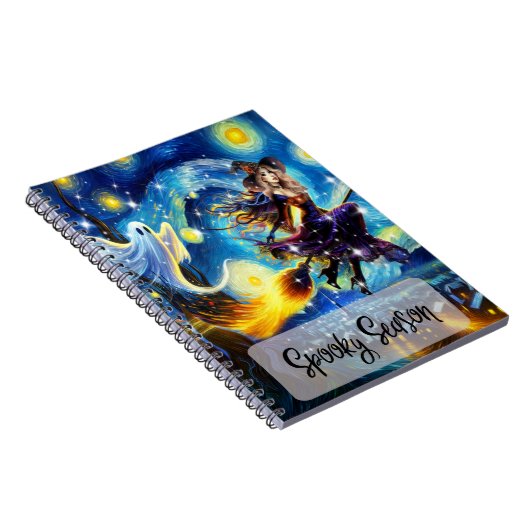 Carnet Starry Night Witchy Halloween Design (Côté Droit)