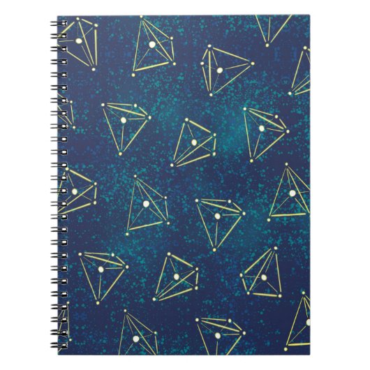 Carnet Starry Sky Space Chimie Constellations (Devant)