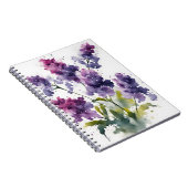 Carnet Statice - Fleurs à l'aquarelle (Côté Droit)