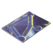 Carnet Station spatial en orbite de science-fiction vinta (Côté gauche)