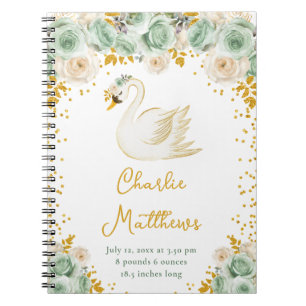 Carnet Statistiques de naissance de Swan Sage Green et Go