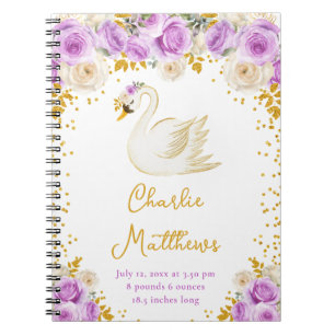 Carnet Statistiques de naissance des roses pourpre et or