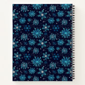 Carnet Statistiques de naissance flocons de neige bleus e (Dos)