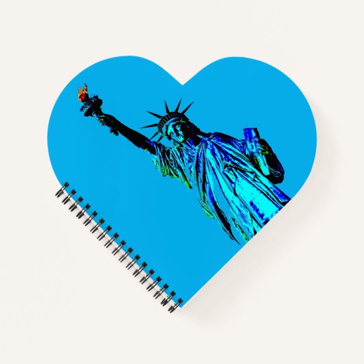 Carnet Statue bleue de Lady Liberty (Devant)