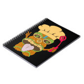 Carnet Statue de Chef Tiki avec Spatule, Drôle Noir (Côté gauche)