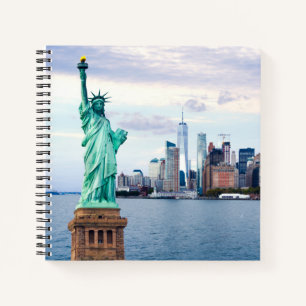 Carnet Statue de la Liberté avec le World Trade Center