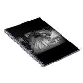 Carnet Statue du chagrin en noir et blanc (Côté Droit)