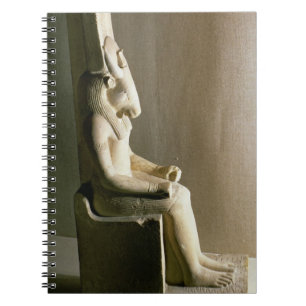 Carnet Statue du dieu Montu avec la tête d'un taureau, f