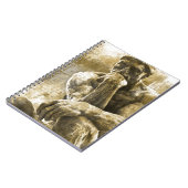 Carnet Statue en bronze affligée Auguste Rodin le penseur (Côté gauche)