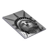 Carnet Statue noire et blanche de Liberty New York (Côté Droit)