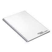 Carnet Status Unreliable Minimalist Typographic Spiral  (Côté Droit)