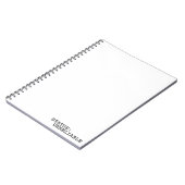 Carnet Status Unreliable Minimalist Typographic Spiral  (Côté gauche)