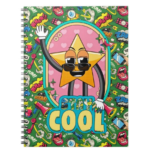 Carnet Stay Cool Retro Star Notebook (Devant)