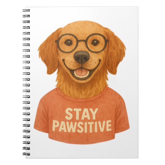 Carnet Stay Pawsitive (Devant)