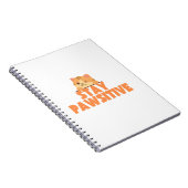Carnet Stay Pawsitive Cute Winking Cat Pun Design (Côté Droit)