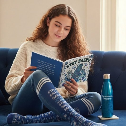 Carnet Stay Salty Dysautonomia Spiral Notebook