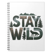 Carnet Stay Wild - Conception inspirée de la nature (Devant)