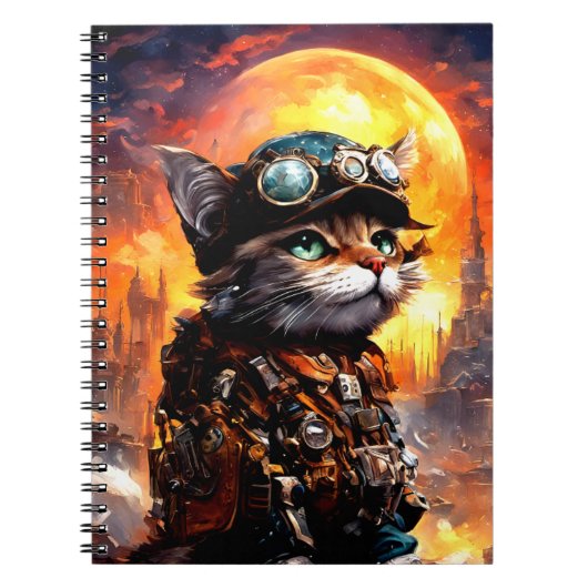 Carnet Steampunk Cat II (Devant)