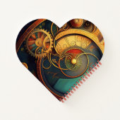 Carnet Steampunk Clockwork Abstract Design (Dos)