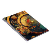 Carnet Steampunk Clockwork Abstract Design (Côté Droit)
