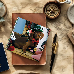 Carnet Steampunk Dachshund Chaussures Bottes victoriennes