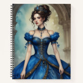 Carnet Steampunk en Azul (Devant)
