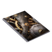 Carnet Steampunk - Engrenages - Horlogerie (Côté Droit)
