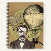 Carnet Steampunk Gentleman Collage croquis (Devant)