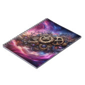 Carnet Steampunk Industrial Clocwork Purple and Pink (Côté gauche)