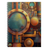 Carnet Steampunk Industrial Geometry Art (Devant)