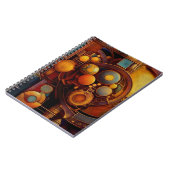 Carnet Steampunk Mechanical Orb Composition (Côté gauche)