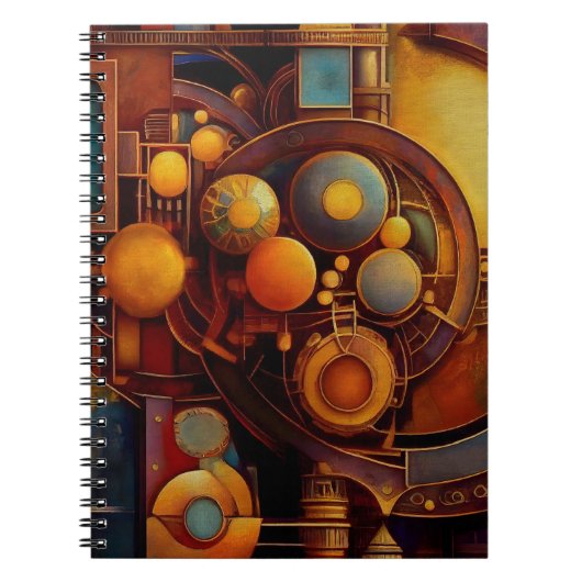 Carnet Steampunk Mechanical Orb Composition (Devant)